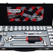 جعبه بکس SELPRO سلپرو ۲۴ پارچه ۶ پر درایو 1/2 مدل ۷۴۵۲۴ تایوان اصل